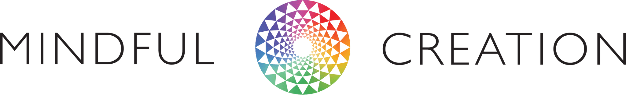 Mindful Creation logo — MINDFUL [rainbow mandala] CREATION